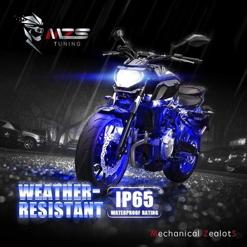 MZS 8Pcs Motorcycle LED Light Kit, Multi-Color Neon RGB Strips Motorcycle LED... - Picture 5 of 7