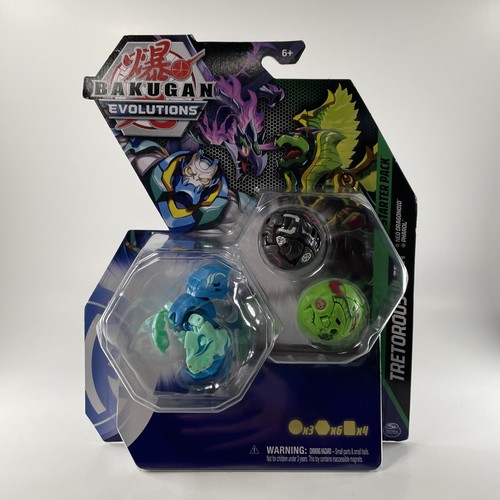 Bakugan Evolutions Starter 3 Pack Aquos Tretorous Ultra Neo Dragonoid Pharol New - Picture 2 of 6