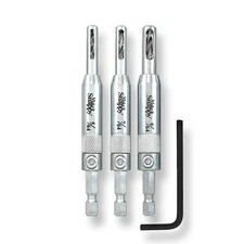 Snappy 3pc Self Centering Hinge Drill Bit Set MADE IN USA Sizes #2 – 10 Cabinet