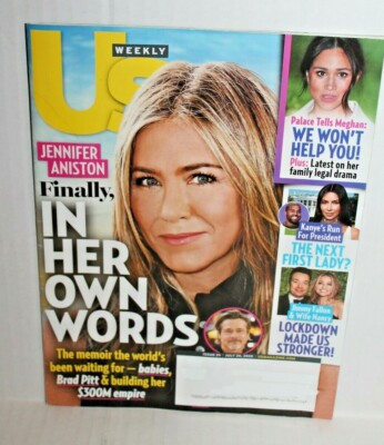 US Weekly Magazine July 20, 2020 Jennifer Aniston, Kanye, Meghan Markle