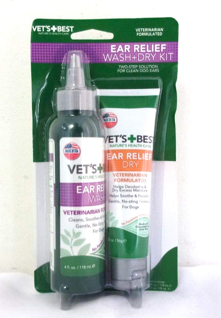 vet's best ear wash and dry