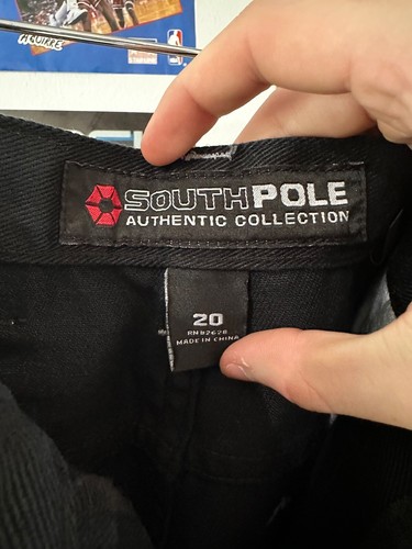 NWT Vintage Y2K Southpole Crazy Baggy Grunge Skater Wide Leg Kids Jeans Size 20 - Picture 3 of 6
