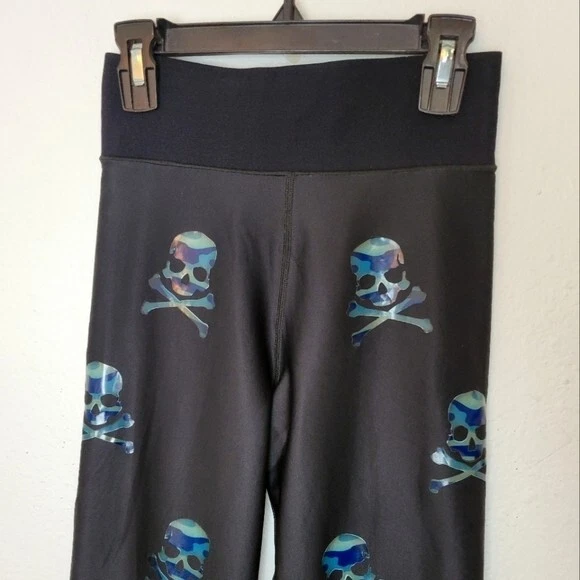Soulcycle X Ultracor Talla XS Negro Camuflaje Calavera Segunda Piel Ciclismo Leggings Foto 2 de 4