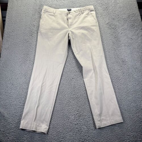 Dockers Chino Pants Mens 36x32 White Stretch Straight Motion Comfort Waistband