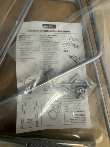 Unused Vintage Blackburn Custom Lowrider Front Pannier Rack. Bolt on. Silver. - Picture 6 of 6