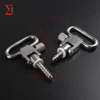 2Pcs Rifle Sling Swivel Screw Studs Base Swivel Studs for Rifle Hunting Black 2Pcs Rifle Sling Swivel Screw Studs Base Swivel Studs for Rifle Hunting Black