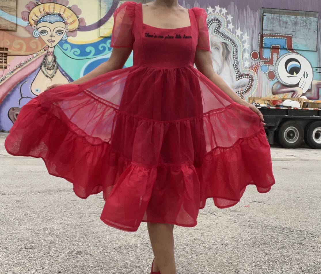 Dolls Kill Wizard of Oz Red Dress Size Small New With Tag No Place