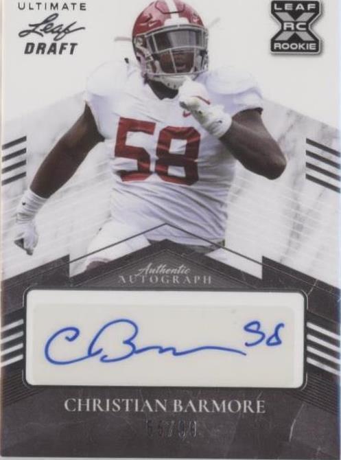2021 Leaf Ultimate Draft Christian Barmore #BA-CB1 - 1 of 2