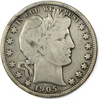 1905-S San Francisco Barber Silver Half Dollar 50c Fine FN F+