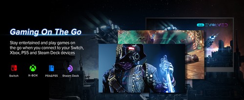 UPERFECT 17.3" 2K Portable Monitor 2560 * 1440 HDR Gaming 144Hz IPS LCD Display - Picture 10 of 10