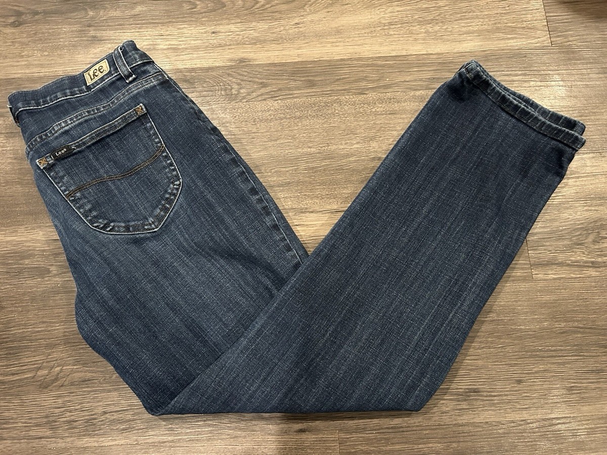 Lee Straight Leg Denim Blue Jeans Women’s Size 10 Medium
