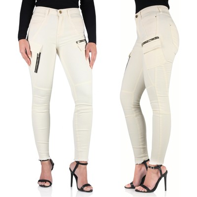 cream skinny jeans ladies