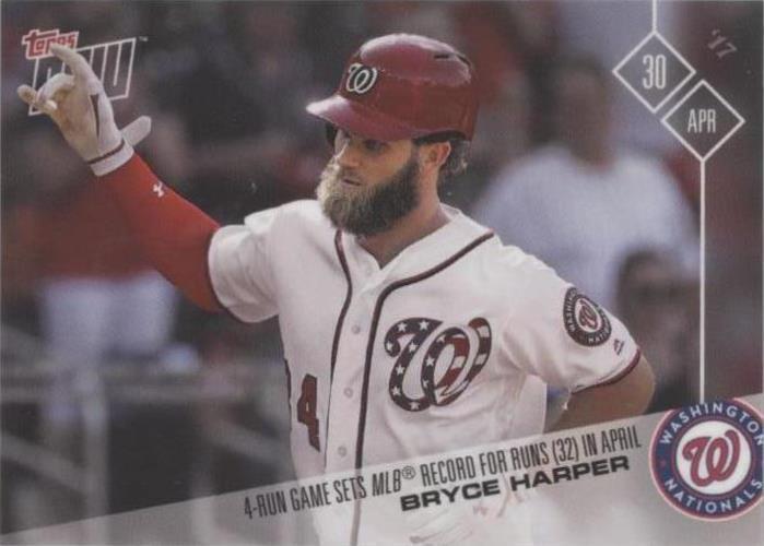 2017 Topps Now - Bryce Harper #100 - 1 of 1