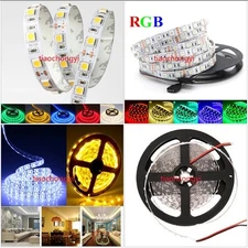 1-5M  SMD 5050 RGB white Waterproof 300 LED Flexible Tape Strip Light DC12V