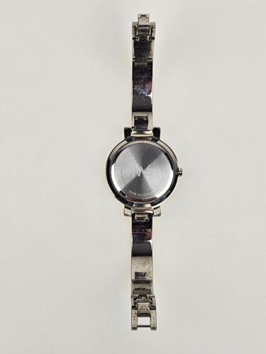Nine West 9W NW/1631 Wrist Watch Silver Tone Metal Bangle Works Great! - Picture 5 of 9