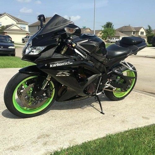CARBON FIBER LOWER TANK PANELS 08 09 2008 2009 2010 SUZUKI GSXR 600 750 - Picture 6 of 10
