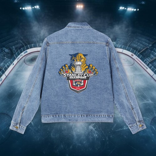 Men's Denim Jacket. Florida Panthers 2024 Stanley Cup - Picture 2 of 5