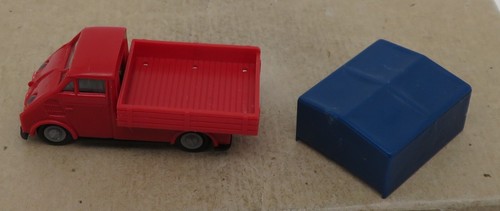 Praline HO 1/87 Auto Union Van DKW F89 L Tarpaulin Blue No Box - Picture 7 of 7