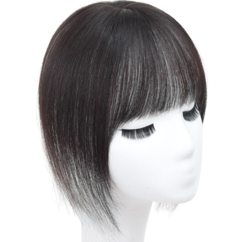 3D Echthaar Topper Toupee französische Ponys Spitzenspange Haarteil Perücken sexy für Frauen - Bild 4 von 7