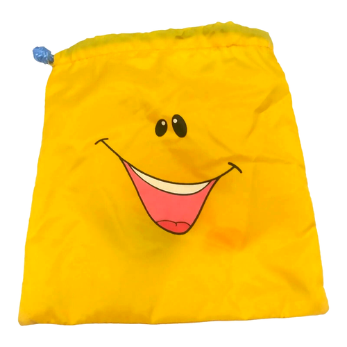 Vintage Subway Kids Meal Nick Jr Bag Yellow Drawstring 1999