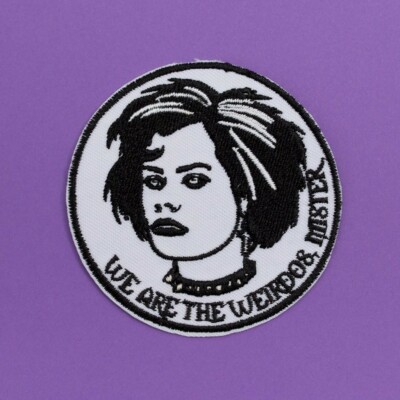 Nancy Downs We are the Weirdos Mister Iron on Patch sew Craft witch Goth Emo TV