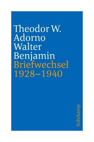 Thumbnail - Briefe Und Briefwechsel Von Theodor W. Adorno, Walter Benjamin