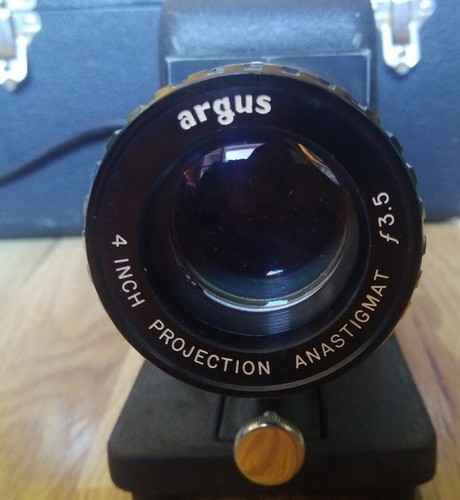 Vintage Argus Slide Projector with Case Black WORKS - Picture 6 of 14