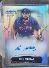 2022 Bowman Sterling  Alex Binelas Refractor Autograph Auto #AB  /150 Redsox!