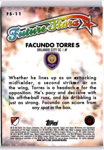 2023 Topps Chrome MLS Future Stars Gold Refractor 1-20 (Complete Your Set) - Picture 3 of 7