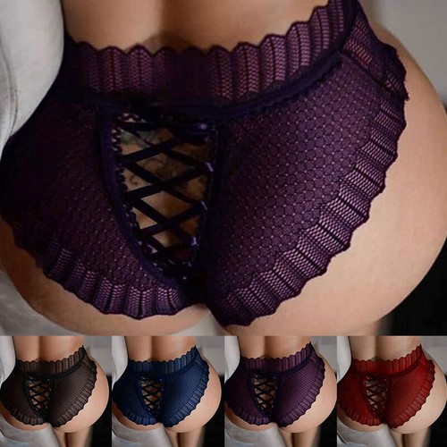 Women Strappy Knickers Sexy Lolita Panties Hip-lifting Lingerie Underwear Briefs - Picture 3 of 43