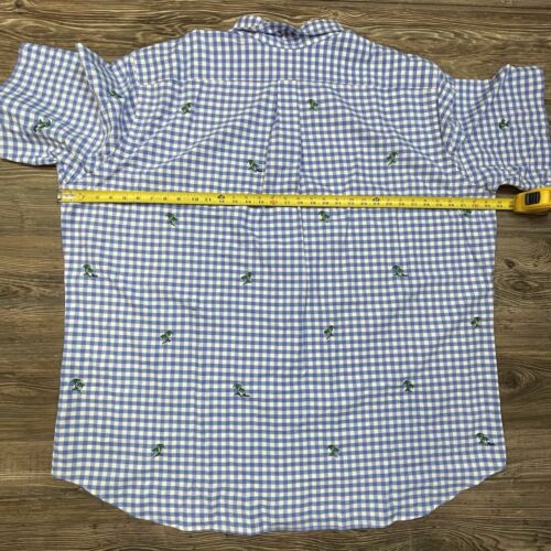 Polo Ralph Lauren Big & Tall Palm Tree Gingham Oxford Shirt Blue Size 4XLT NWT - Picture 8 of 10
