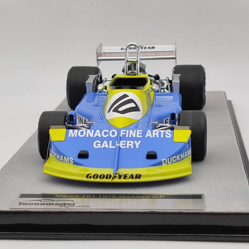 Tecno 1/18 Mythos Series March 761 1976 Monaco GP R.Peterson TM18-222C Blue - Picture 4 of 9