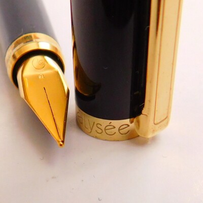 Vintage ELYSEE 70 line Dark Brown GT Fountain pen M NIB Germany 1980s