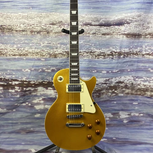 standard 2010 LP Traditional Gold Top electric guitar H-H pick up in stock