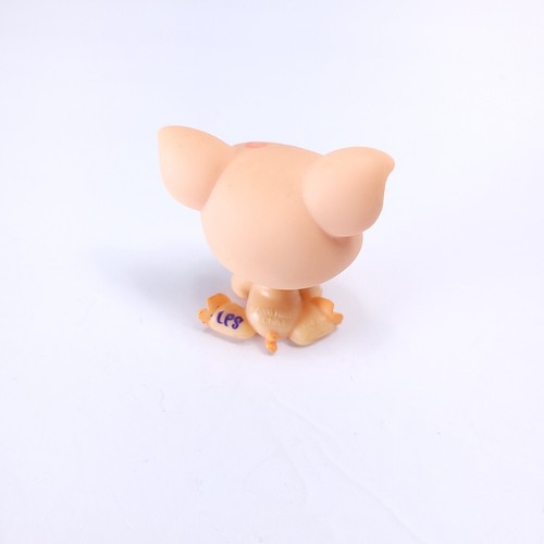 Littlest Pet Shop Auténtico # 998 Melocotón Cerdo Rosa Remolino Ojos Aqua - Imagen 2 de 4