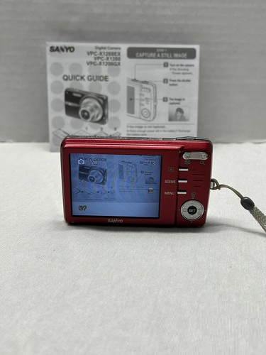 Working Sanyo VPC X1200 12.1MP Digital Camera 3x Optical Zoom - Picture 5 of 18
