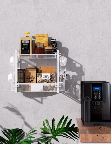 Coffee Mug Holder Bar Organizer - 2 Tier Coffee Cup Holder for Countertop Mul... - Picture 7 of 9