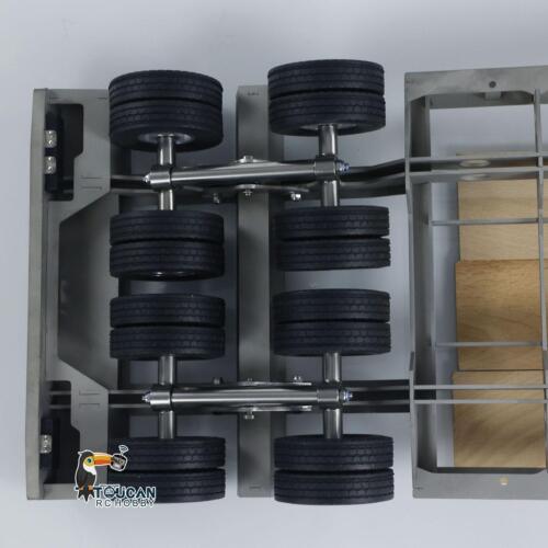 LESU Metal Trailer 4Axles 872MM for Tamiya 1/14 Scale RC Tractor Truck Model - Picture 22 of 22