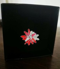 Très Jolie Bague SWATCH Taille 52 Fleur Rouge et Argenté Jamais Portée