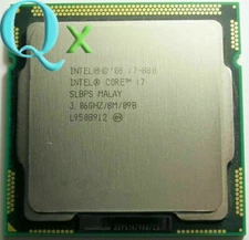 1st Gen Intel Core i7-880 LGA1156 CPU Processor Quad Core 3.06GHz 8MB 95W SLBPS