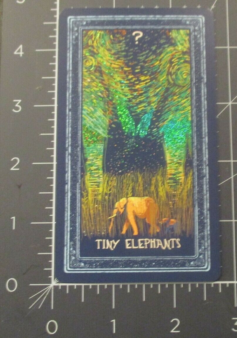 JAMES EADS Prisma Visions TINY ELEPHANTS tarot Foil ART CARD