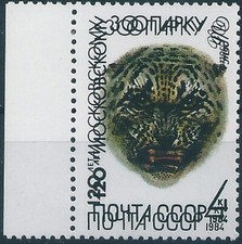 16267 Russia USSR Fauna Wild Animal Cat of Prey Tourism Zoo ERROR Double Print