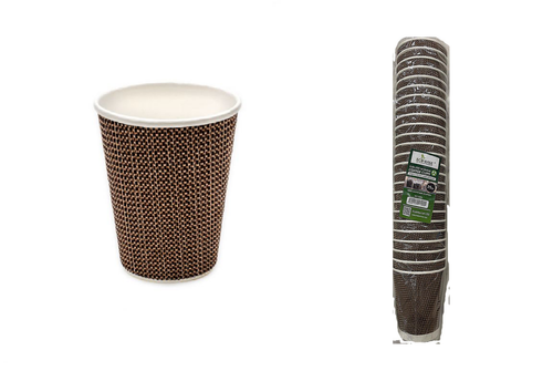 Tazas de café desechables tazas de papel tazas Kraft para bebidas calientes y frías tazas de venta - Imagen 15 de 16