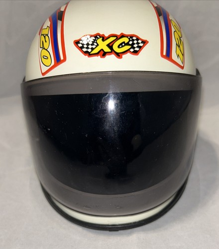 VINTAGE XC MOTORCYCLE RACING WHITE HELMET MINI ASHTRAY Rare HTF - Picture 11 of 11