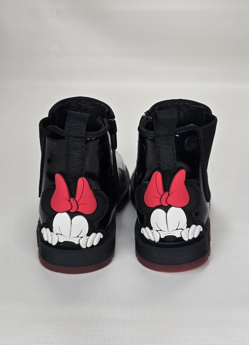 Disney - ジェラねこx2 Disney Zara Baby Minnie Mouse Zipper Boots Size EU 21 US 5.5