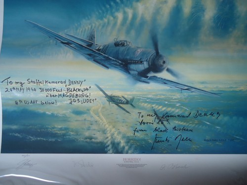 HORST PETZSCHLER SIGNED WW2 LUFTWAFFE ACE DAY FIGHTER JG51 FREE SHIPPING - Picture 9 of 15