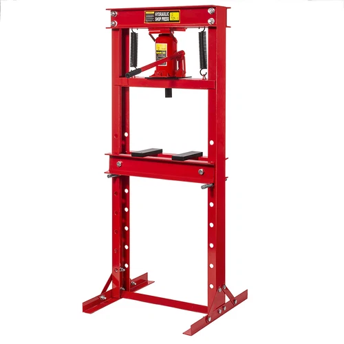 Hydraulic Shop Press Floor Shop Equipment 12 Ton Jack Stand H Frame Type Red