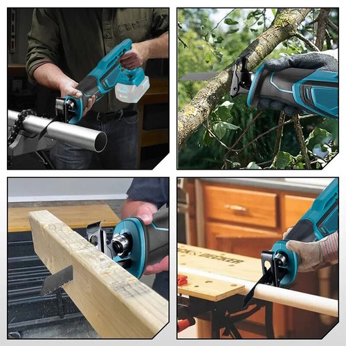 Cordless Wood Metal Cutting Saber Reciprocating Saw 2x Battery Charger Combo Kit - Picture 12 of 14