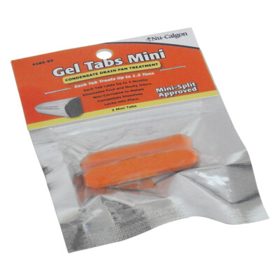 QTY (2) Packs - Nu-Calgon 4185-95 Gel Tabs Mini - 1.5 Ton Tabs (2 per Pack)
