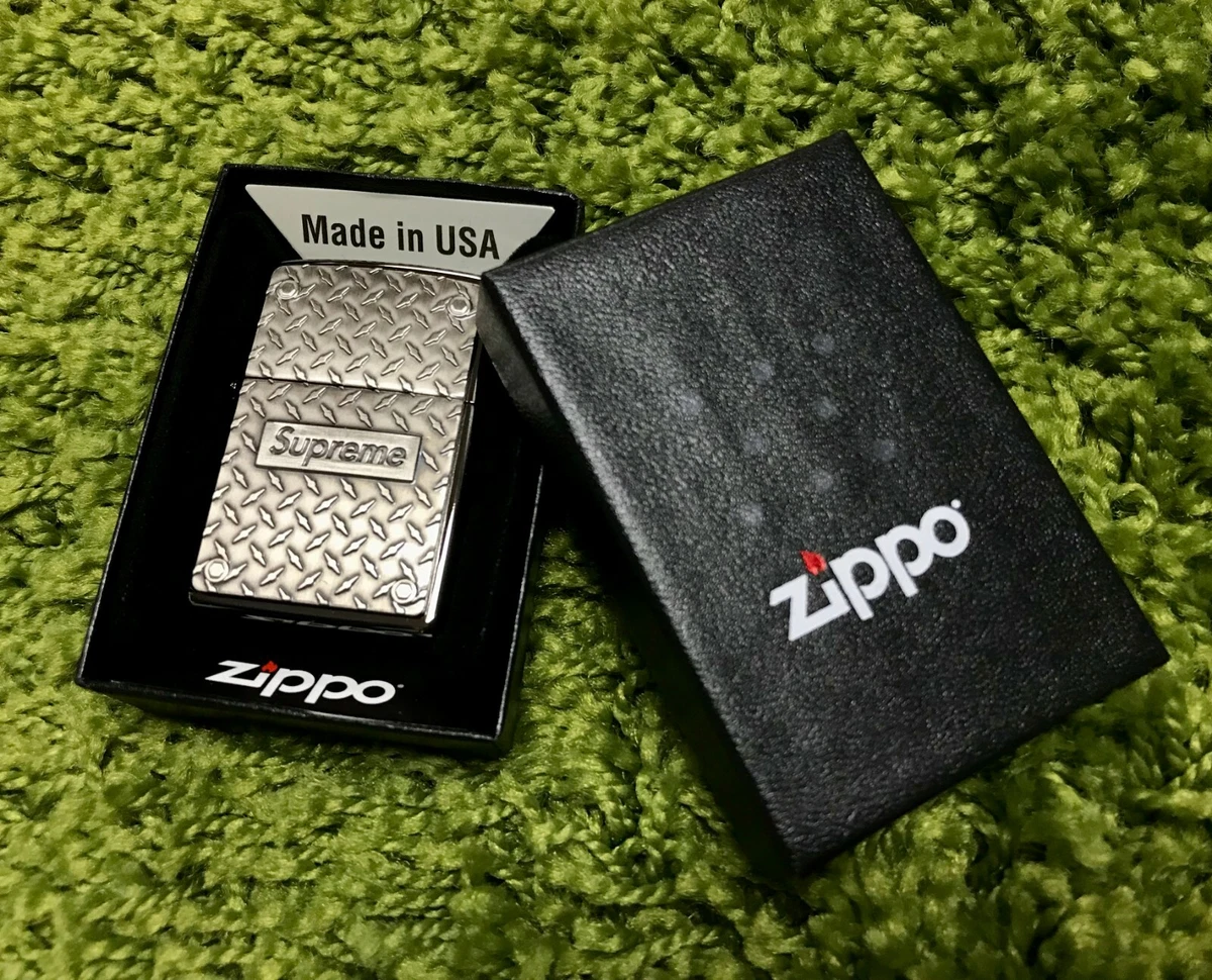 Supreme S/S 2019 Diamond Plate Zippo Metal | eBay